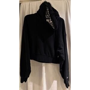 Vans Women's Short Poly Hoodie Black Size XL A+